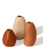 Alamkari India Ceramic Lotus Vase - Set of 3